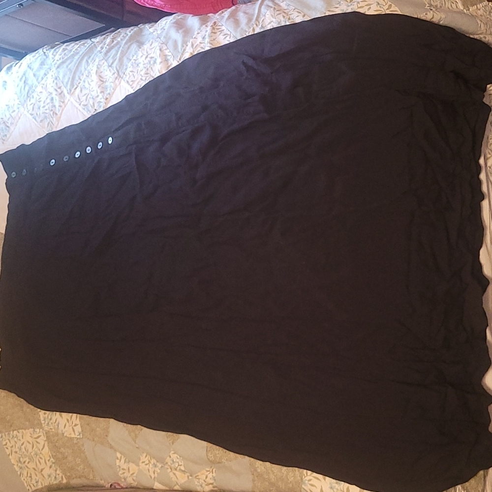 2/$20 - Forever 21 thigh slit button detail long maxi skirt 3xl